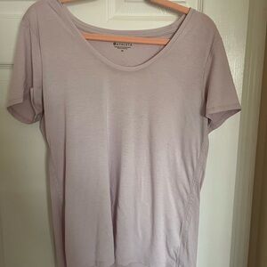 Athleta Purple Fitted Short Sleeve Tee